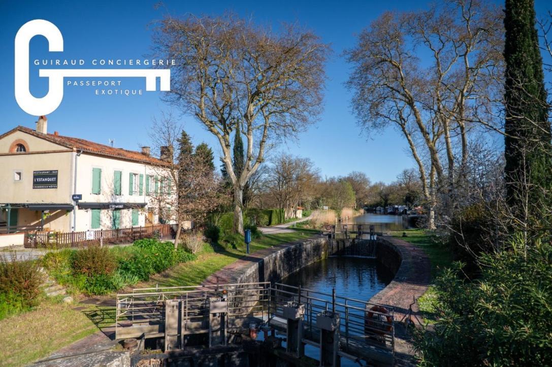 Insolite Peniche Amazonie Canal Du Midi Gardouch Eksteriør billede